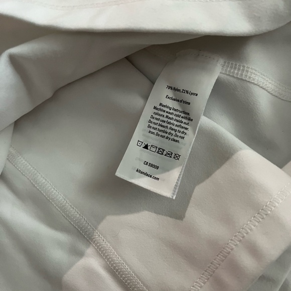 [S]Kit+Ace Corsica A-Line White Tennis Skort Skirt NWOT - Picture 5 of 11